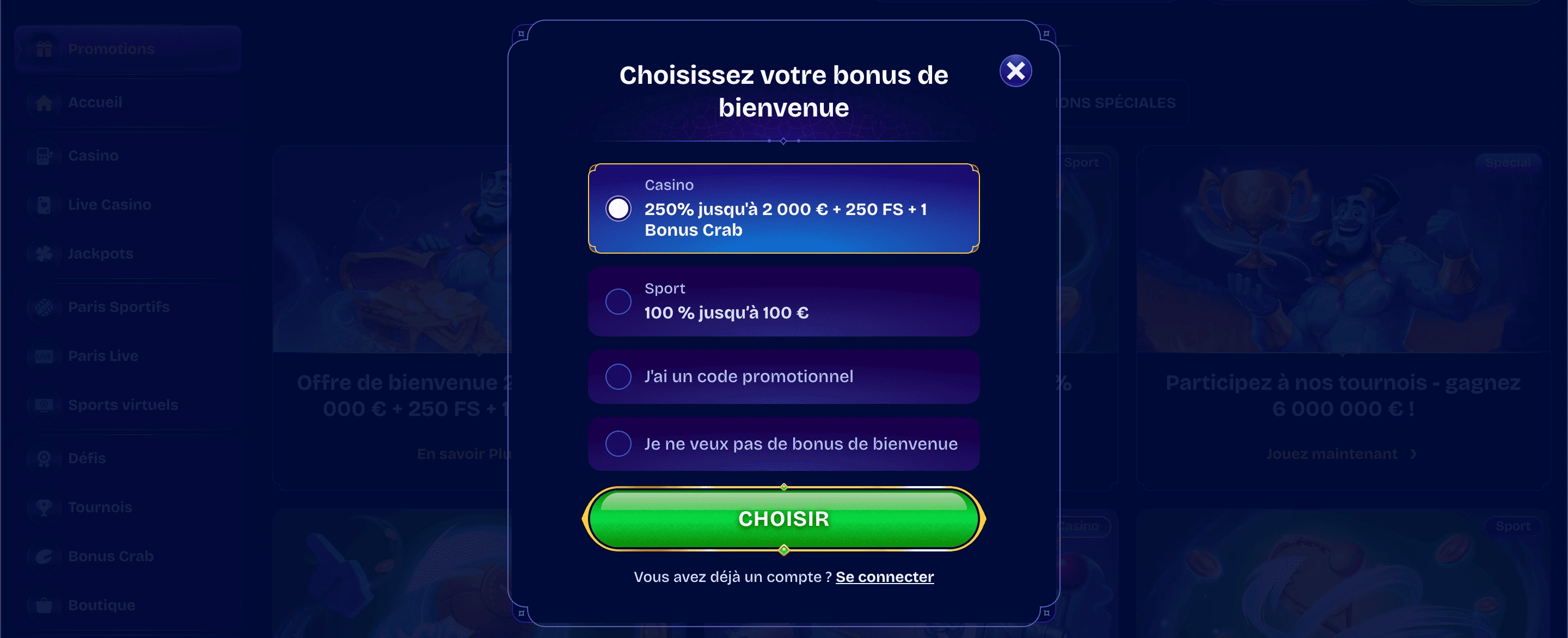S'Inscrire et Accéder à WishWin Casino S'Inscrire et Accéder à WishWin Casino